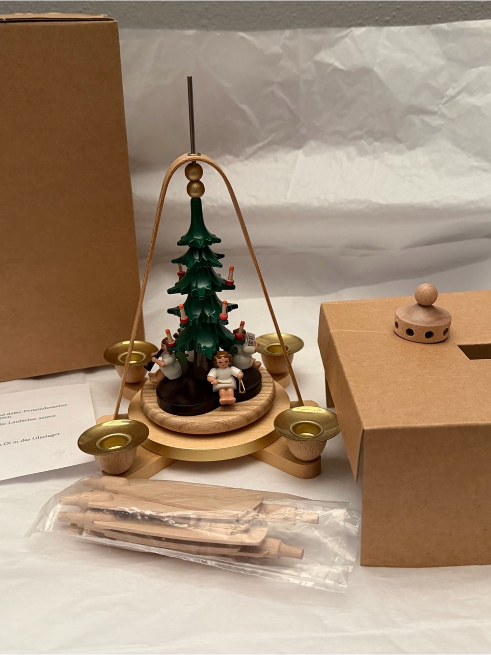 Richard Glaesser Angels Christmas Tree Pyramid Made in Germany like new